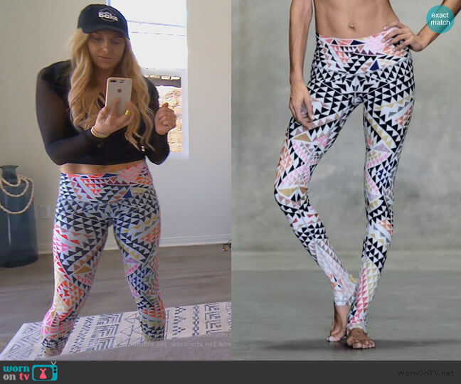 Niyama Sol Kaleidoscope Endless Leggings worn by Gina Kirschenheiter on The Real Housewives of Orange County