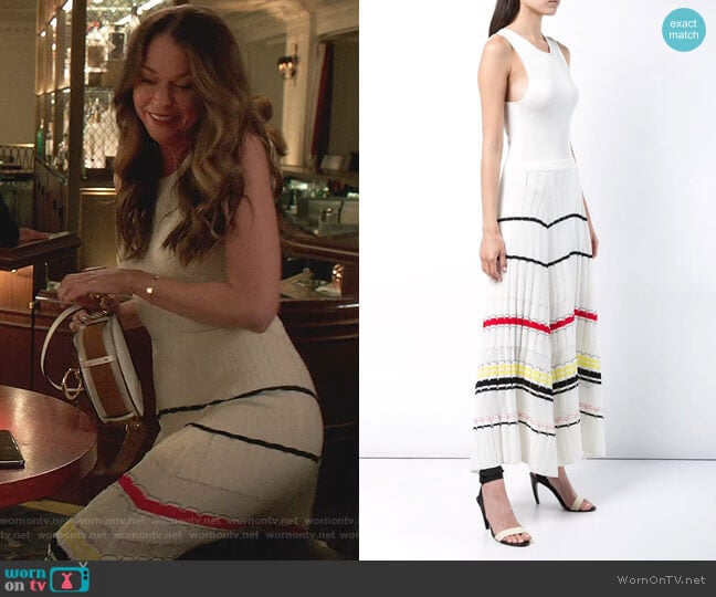 Proenza Schouler Striped Rib Dress worn by Liza Miller (Sutton Foster) on Younger