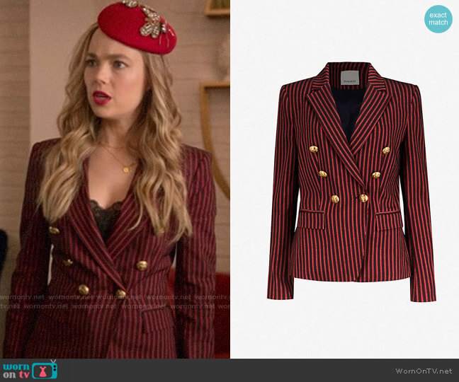 Pinko Incudine Blazer worn by Ainsley Howard (Rebecca Rittenhouse) on Four Weddings and a Funeral