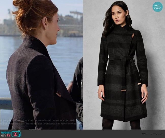 Ted Baker Narrla Coat worn by Olivia Baker (Kate Walsh) on 13 Reasons Why