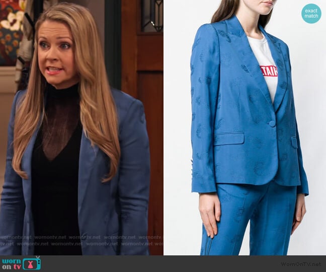 Zadig & Voltaire Victor Paisley Blazer worn by Liz (Melissa Joan Hart) on No Good Nick