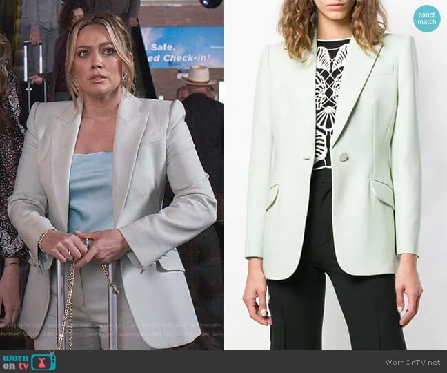 Alexander Mcqueen Tailored Jacket worn by Kelsey Peters (Hilary Duff) on Younger