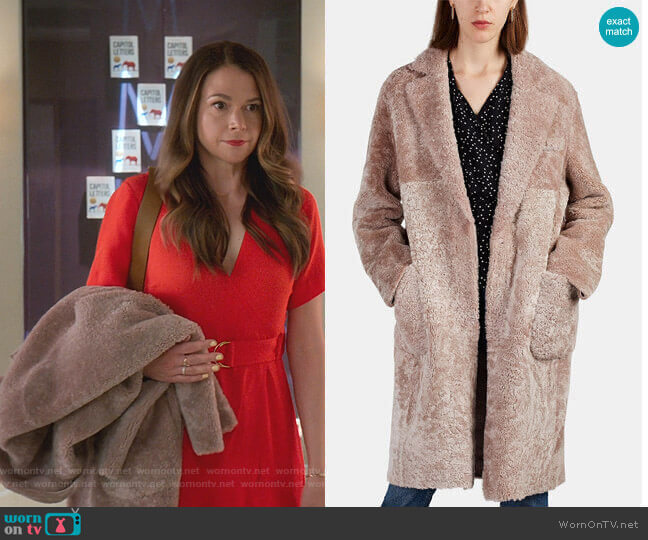Barneys New York Alice Coat worn by Liza Miller (Sutton Foster) on Younger