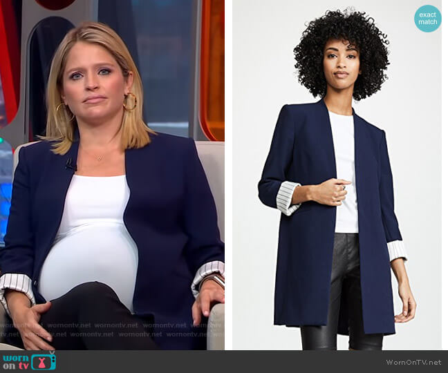 Alice + Olivia Simpson Blazer worn by Sara Haines on Good Morning America