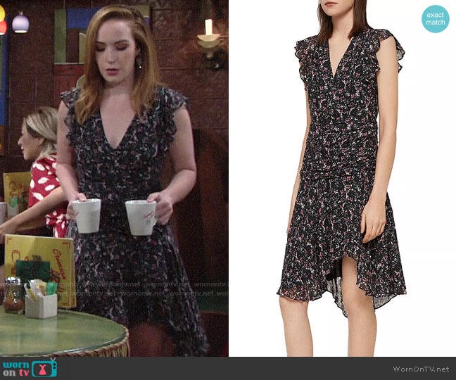 All Saints Caris Dress worn by Mariah Copeland (Camryn Grimes) on The Young and the Restless