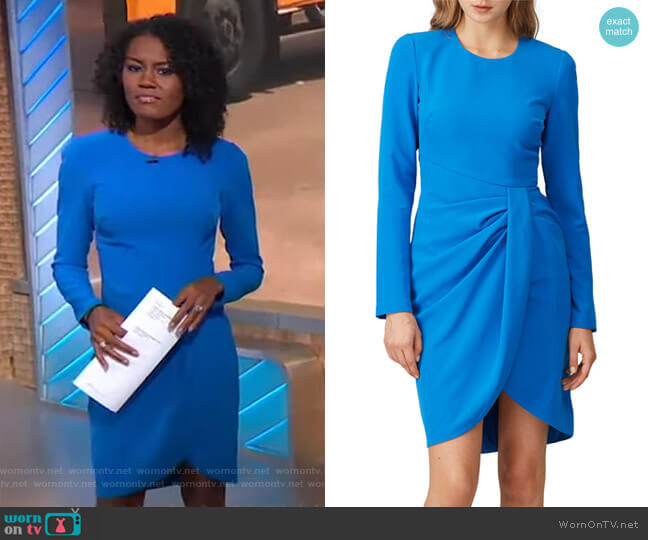 Black Halo Ivana Dress worn by Janai Norman on Good Morning America