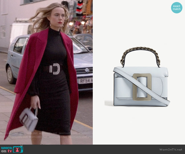 Boyy Fred Leather Crossbody Bag worn by Ainsley Howard (Rebecca Rittenhouse) on Four Weddings and a Funeral