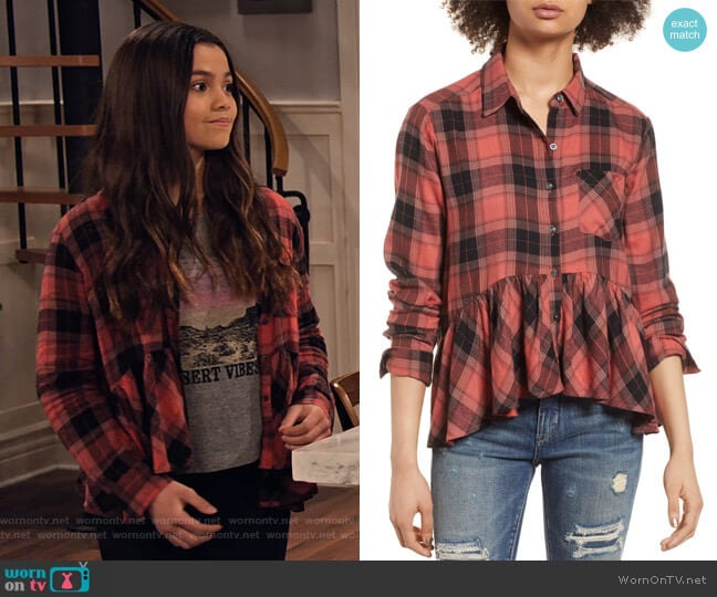 Chaser Desert Vibes Long Sleeve T-Shirt worn by Nick (Siena Agudong) on No Good Nick