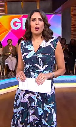 Cecilia’s floral wrap dress on Good Morning America