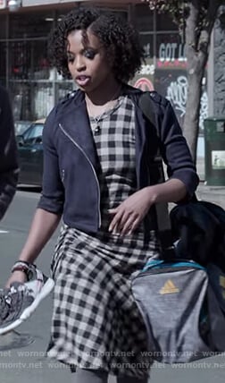 Ani’s checked dress on 13 Reasons Why