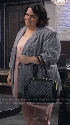 Chelsea’s striped blazer on General Hospital