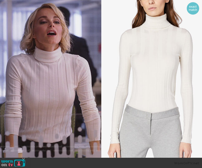 Derek Lam Inez Long Sleeve Sweater worn by Lizzie Needham (Bojana Novakovic) on Instinct