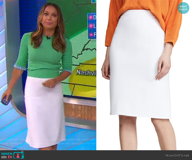 Diane von Furstenberg Darcey Skirt worn by Ginger Zee on Good Morning America