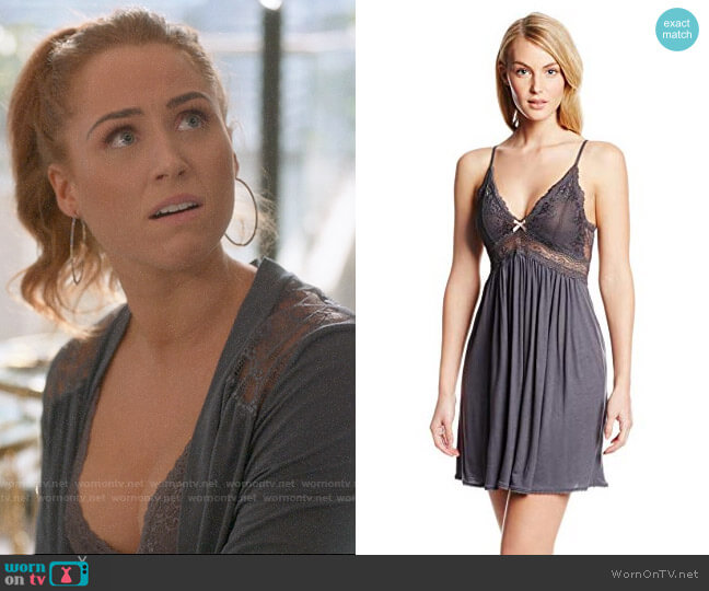Eberjey Colette Chemise worn by Zara (Sophia La Porta) on Four Weddings and a Funeral