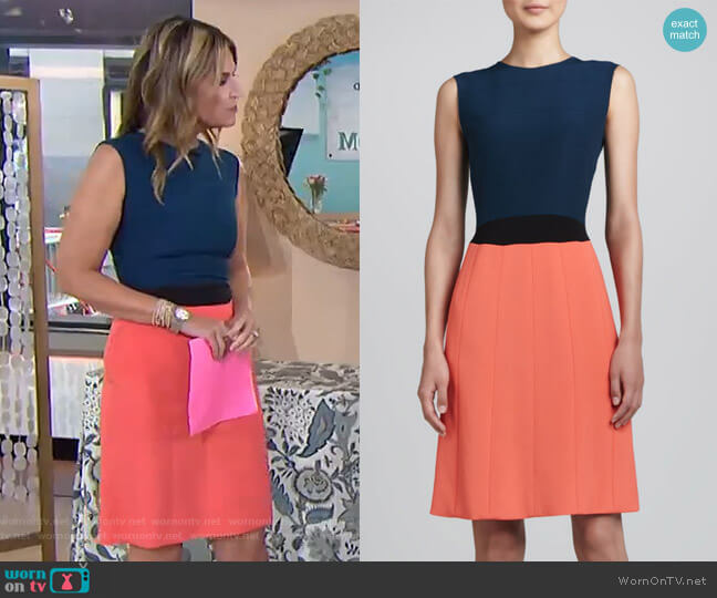 Fendi Colorblock Dress worn by Savannah Guthrie on Today