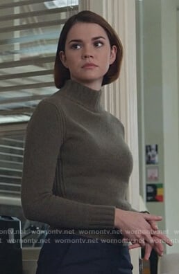 Callie’s green turtleneck sweater on Good Trouble