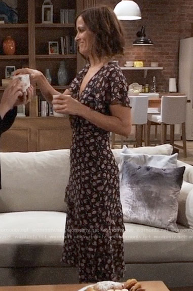 Hayden’s floral midi dress on General Hospital