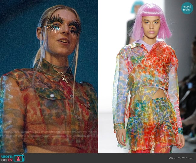 by Jeremy Scott - Fall 2018 Collection worn by Jules Vaughn (Hunter Schafer) on Euphoria