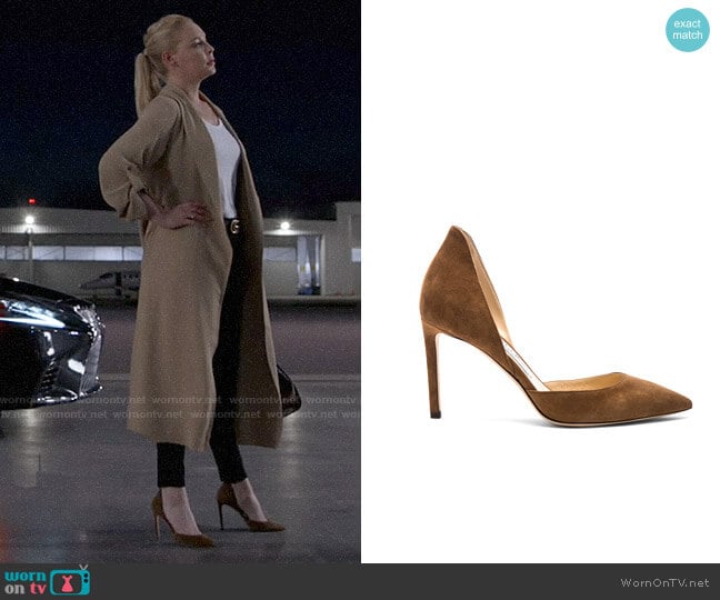 Jimmy Choo Liz Pump in Cacao worn by Samantha Wheeler (Katherine Heigl) on Suits
