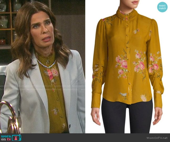 Joie Elzie Top worn by Hope Williams (Kristian Alfonso) on Days of our Lives