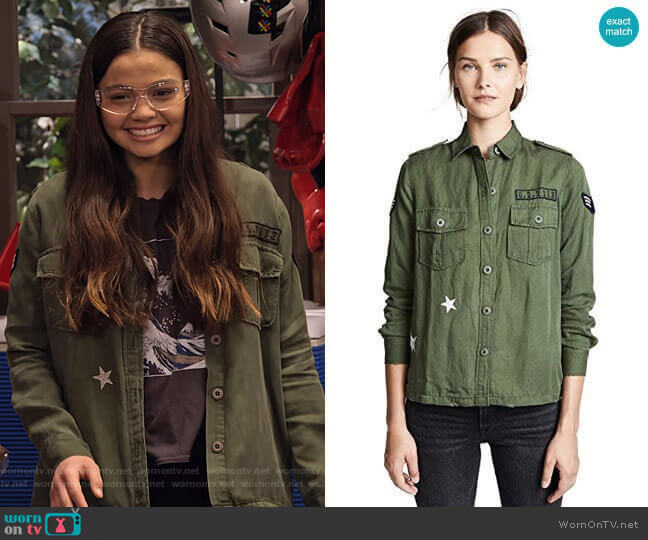 Rails Kato Military Shirt worn by Nick (Siena Agudong) on No Good Nick