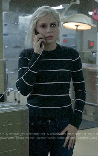 Liv’s charcoal striped sweater on iZombie