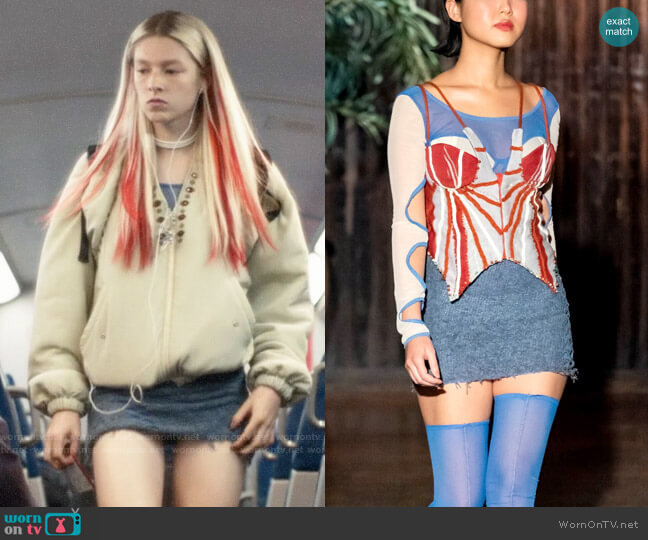 by Lou Dallas - Fall 2019 Collection worn by Jules Vaughn (Hunter Schafer) on Euphoria