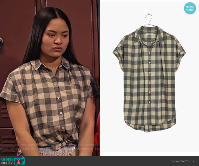 Madewell Central Shirt in Buffalo Check worn by Xuan (Tiana Le) on No Good Nick