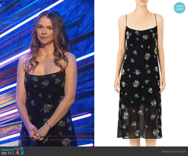 Marc Jacobs Redux Grunge Floral Chiffon Silk Midi Slip Dress worn by Liza Miller (Sutton Foster) on Younger