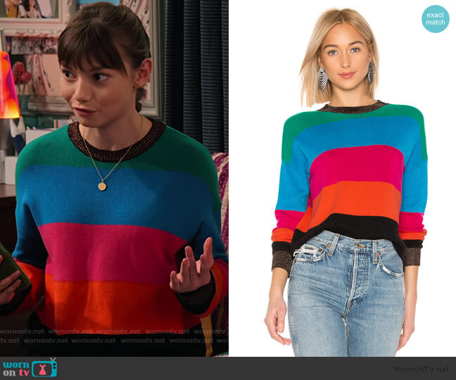 Pam & Gela Crop Striped Sweater worn by Molly (Lauren Lindsey Donzis) on No Good Nick