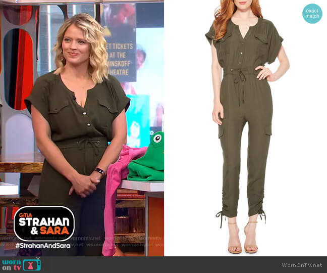 Parker Cayman Jumpsuit worn by Sara Haines on Good Morning America