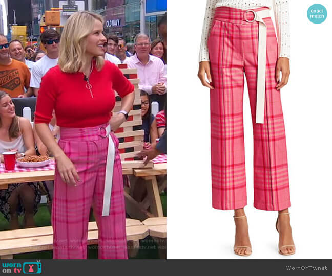 Rachel Comey Elio Pants worn by Sara Haines on Good Morning America