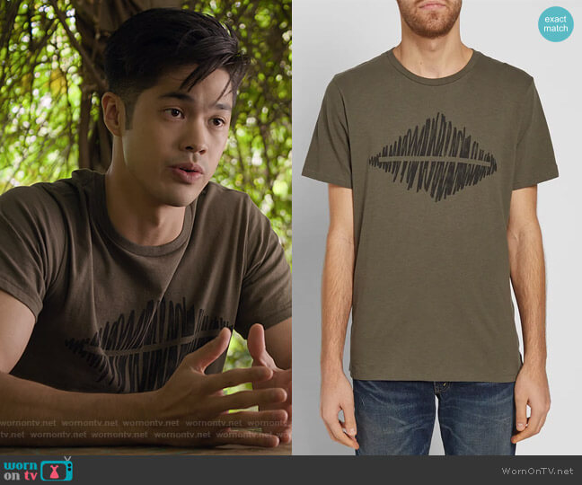 Rag & Bone Diamond Tee worn by Zach Dempsey (Ross Butler) on 13 Reasons Why