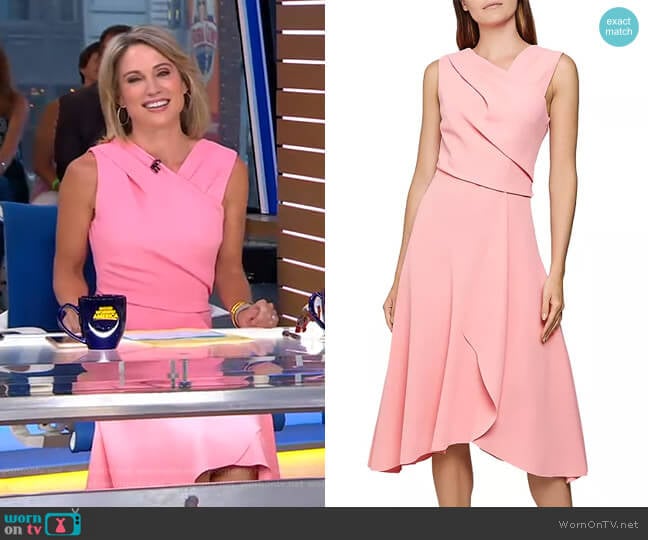 Reiss Marling Dress worn by Amy Robach on Good Morning America