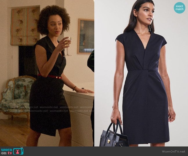 Reiss Fenton Dress worn by Maya (Nathalie Emmanuel) on Four Weddings and a Funeral