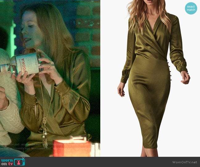Reiss Renae Dress worn by Gemma (Zoe Boyle) on Four Weddings and a Funeral