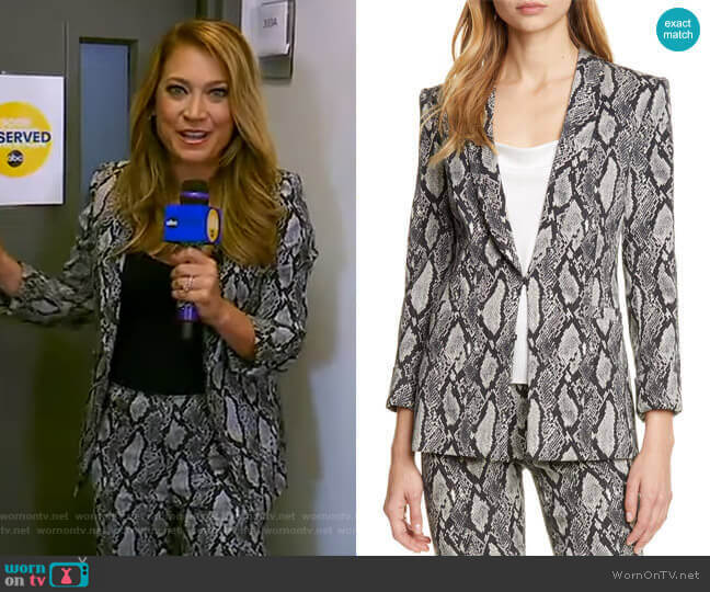 Alice + Olivia Richie Jacket worn by Ginger Zee on Good Morning America