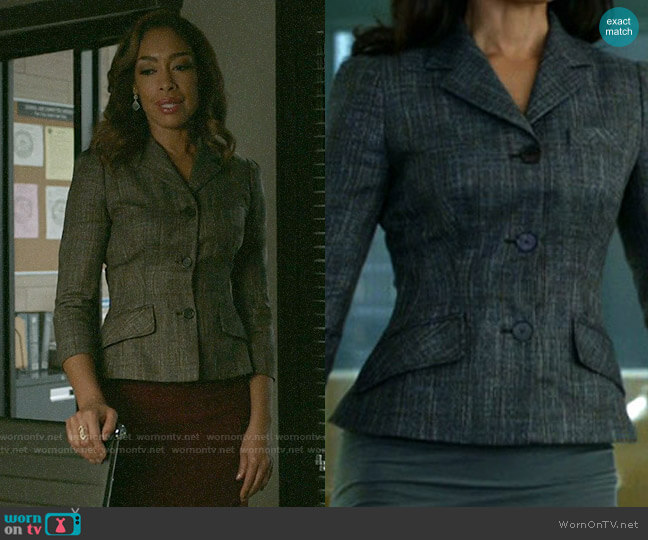 by Rochas circa 2012 worn by Jessica Pearson (Gina Torres) on Pearson