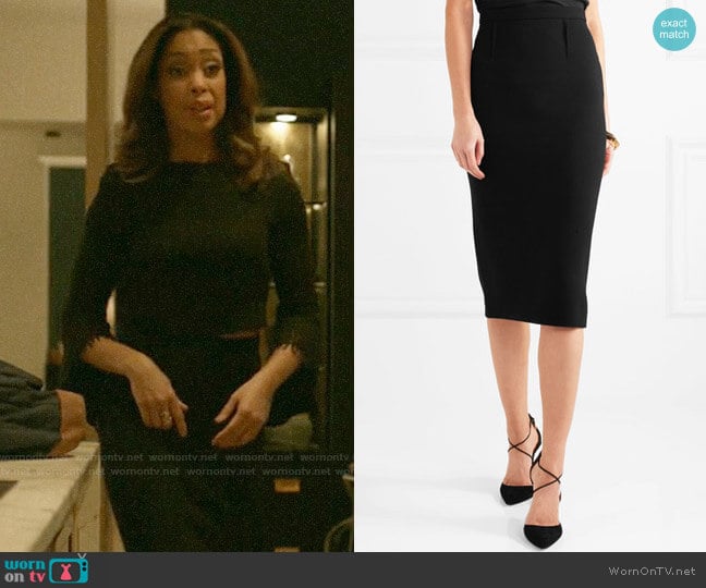 Roland Mouret Arreton Skirt worn by Jessica Pearson (Gina Torres) on Pearson