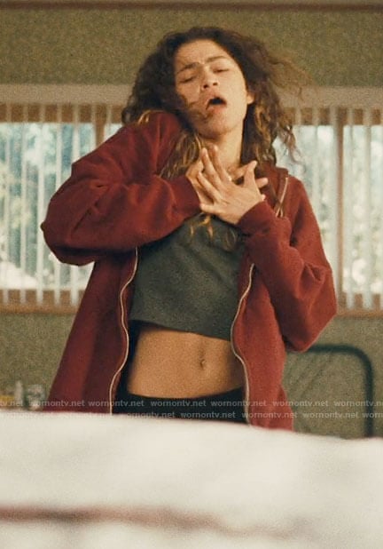 Rue’s hoodie on Euphoria