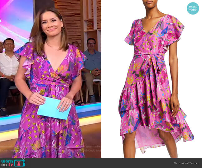 Tanya Taylor Dita Dress worn by Rebecca Jarvis on Good Morning America