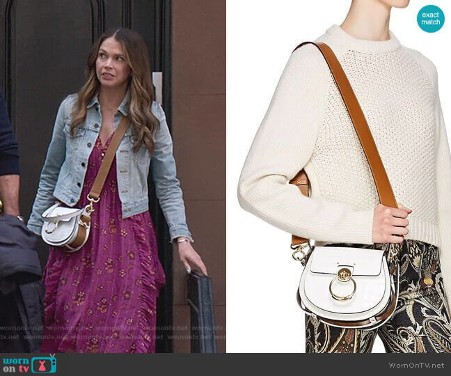 Chloe Tess Leather Shoulder Bag worn by Liza Miller (Sutton Foster) on Younger