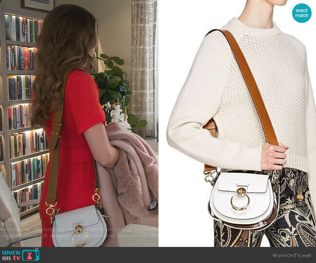 Chloe Tess Leather Shoulder Bag worn by Liza Miller (Sutton Foster) on Younger