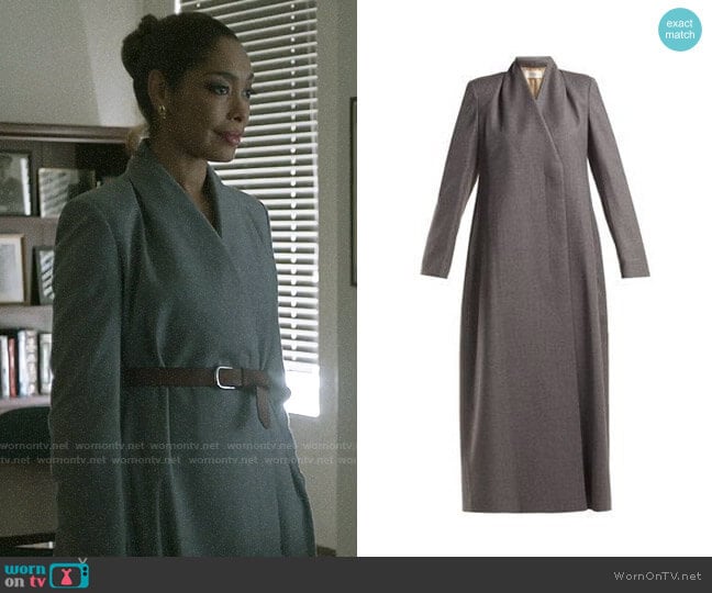 The Row Nalty Coat worn by Jessica Pearson (Gina Torres) on Pearson