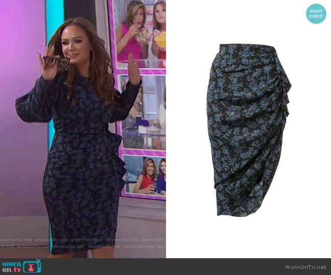 Veronica Beard Hazel Silk Skirt