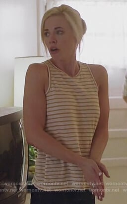 Kelly Anne’s striped tank top on Queen of the South