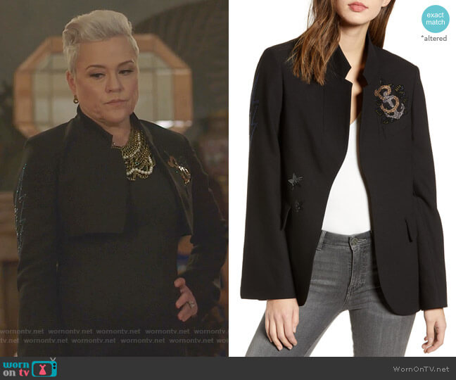 Zadig & Voltaire Embellished Jacket worn by Christine Elise (Christine Elise) on BH90210