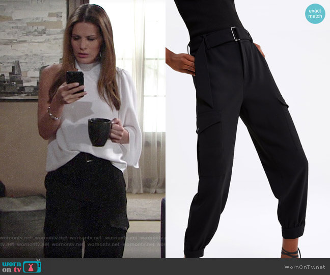 Zara Cargo Pants with Belt worn by Chelsea Lawson (Melissa Claire Egan) on The Young and the Restless