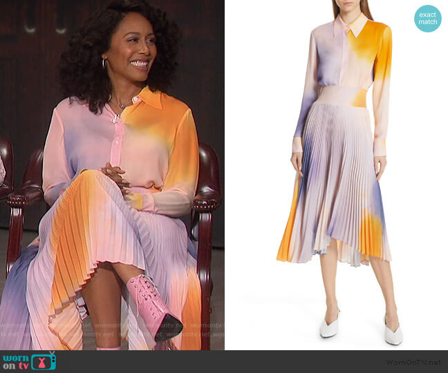 A.L.C. Jayne Dip Dye Silk Blouse