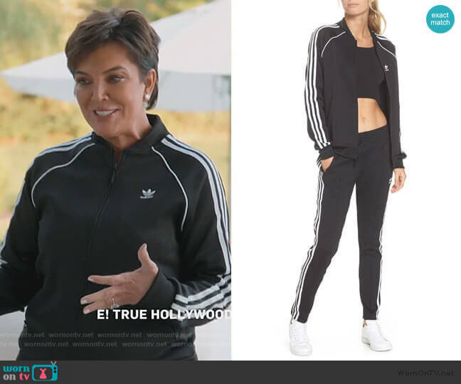 Adidas SST Track Jacket worn by Kris Jenner on Keeping Up with the Kardashians